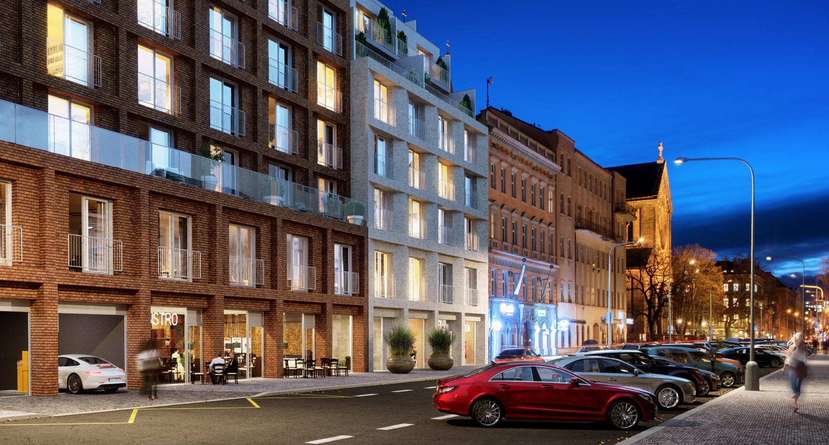Evening in the street